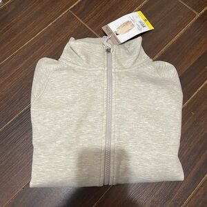 Mondetta Ladies Jacket Full Zip Fleece Irish Cream S